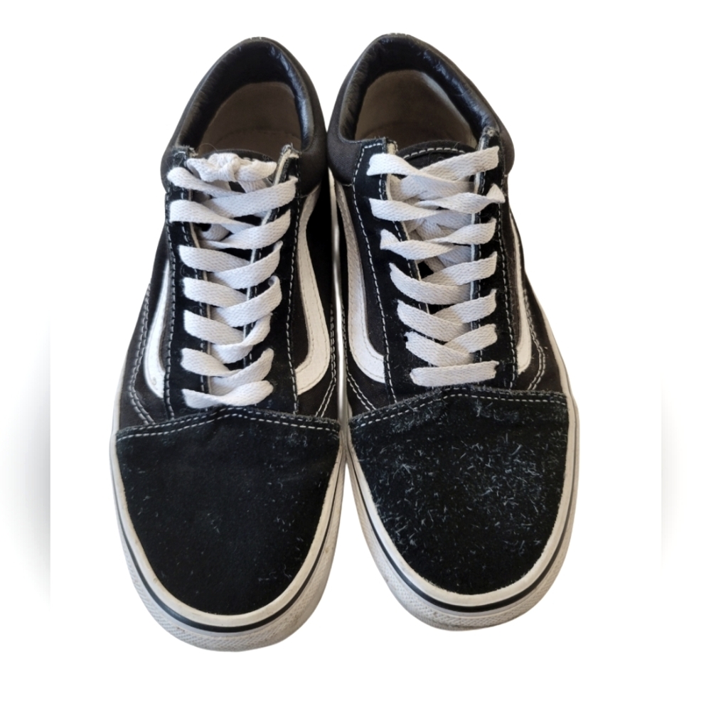 Black and white vans